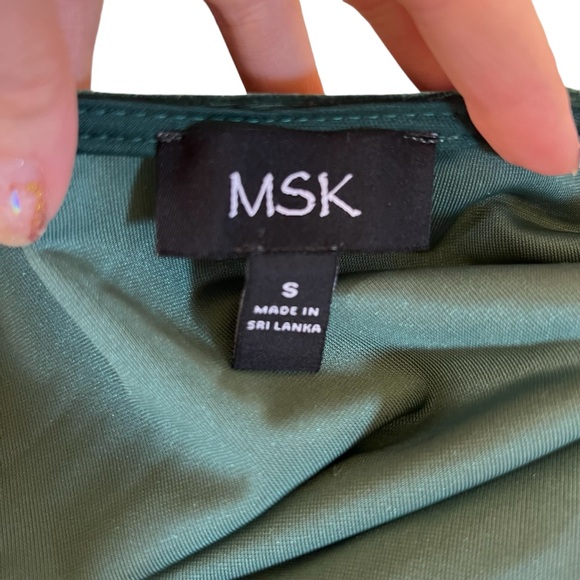 MSK NWT - Women’s Velvet Rhinestone Jeweled MIDI Dress Sz. SM/MD - Picture 6 of 7